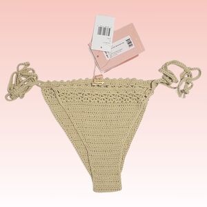 Cult Gaia Eshe Crochet Bikini Bottom Swimwear XL Sand Vacation NWT 🏝